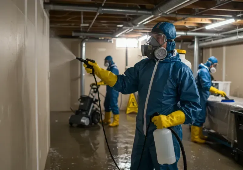 Basement Sanitization and Antimicrobial Treatment process in Mount Holly Springs, PA