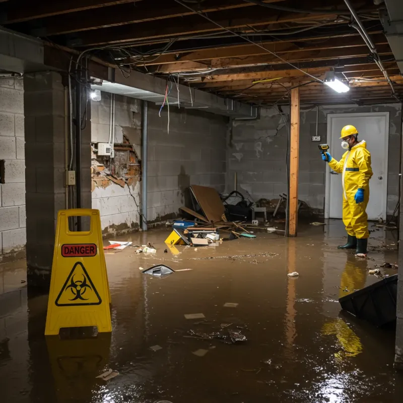 Flooded Basement Electrical Hazard in Mount Holly Springs, PA Property